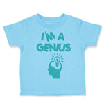 Toddler Clothes I'M A Genius Egg Funny Nerd Geek Toddler Shirt Cotton