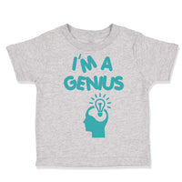 Toddler Clothes I'M A Genius Egg Funny Nerd Geek Toddler Shirt Cotton