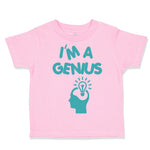 Toddler Clothes I'M A Genius Egg Funny Nerd Geek Toddler Shirt Cotton