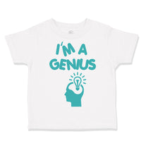 Toddler Clothes I'M A Genius Egg Funny Nerd Geek Toddler Shirt Cotton