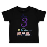 Toddler Clothes I'M 3 Pigs 3 Year Old Third Birthday Toddler Shirt Cotton