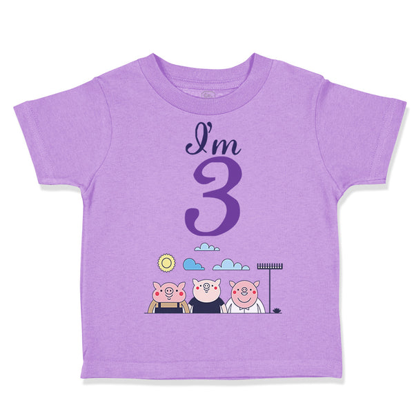 I'M 3 Pigs 3 Year Old Third Birthday