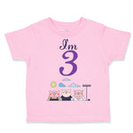 Toddler Clothes I'M 3 Pigs 3 Year Old Third Birthday Toddler Shirt Cotton