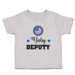An American National Flag with Word Baby Deputy