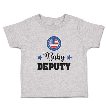 Cute Toddler Clothes An American National Flag with Word Baby Deputy Cotton