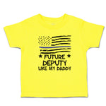 Cute Toddler Clothes Future Deputy like My Daddy Toddler Shirt Cotton