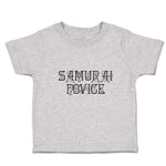 Cute Toddler Clothes Samurai Novice Toddler Shirt Baby Clothes Cotton