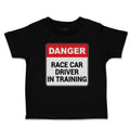 Toddler Clothes Danger Race Driver in Tarining Toddler Shirt Baby Clothes Cotton