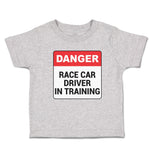Toddler Clothes Danger Race Driver in Tarining Toddler Shirt Baby Clothes Cotton