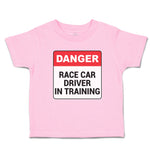Toddler Clothes Danger Race Driver in Tarining Toddler Shirt Baby Clothes Cotton