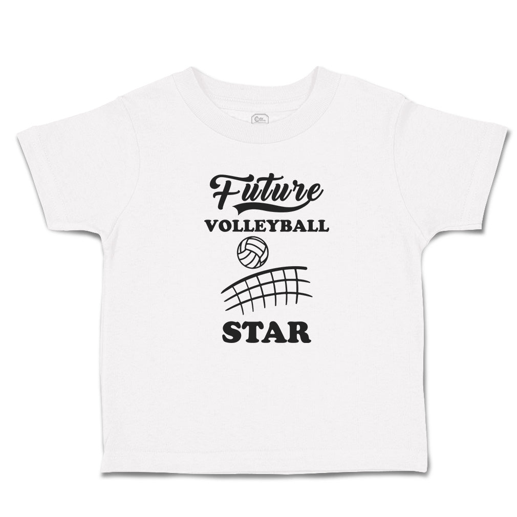 Cute Toddler Clothes Future Volleyball Star Toddler Shirt Baby Clothes Cotton, image size:1010x1010