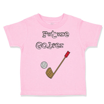 Toddler Clothes Future Golfer with Golf Picture B Toddler Shirt Cotton