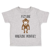 Toddler Clothes Future Grease Monkey Car Racing Funny Humor Toddler Shirt Cotton