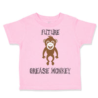 Toddler Clothes Future Grease Monkey Car Racing Funny Humor Toddler Shirt Cotton