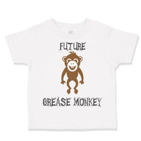 Toddler Clothes Future Grease Monkey Car Racing Funny Humor Toddler Shirt Cotton