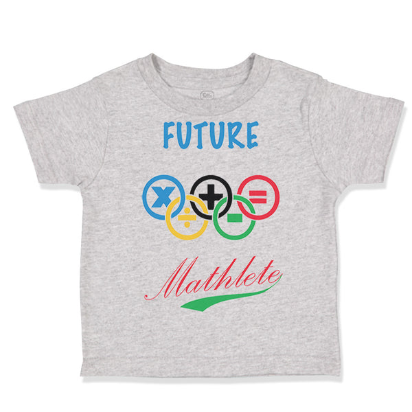 Toddler Clothes Future Mathlete Math Geek Funny Toddler Shirt Cotton
