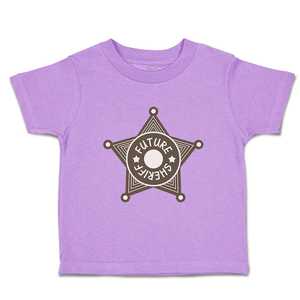 Toddler Clothes Future Sheriff Star Future Profession Toddler Shirt Cotton