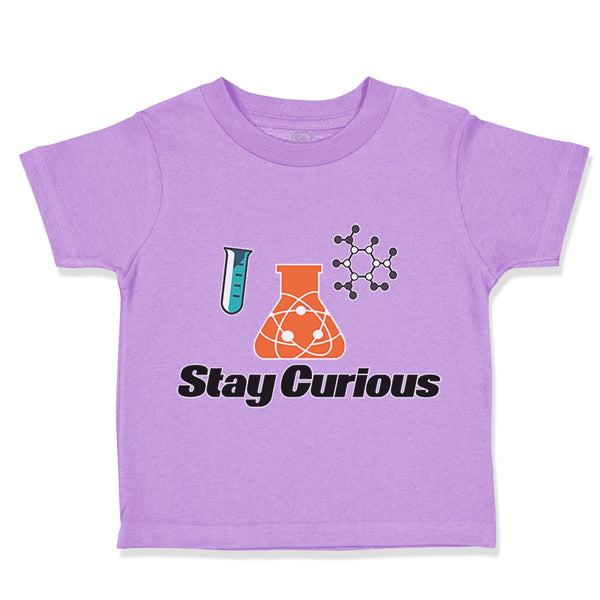 Toddler Clothes Stay Curious Funny Nerd Geek Toddler Shirt Baby Clothes Cotton