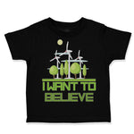 Toddler Clothes I Want to Believe Funny Nerd Geek Toddler Shirt Cotton