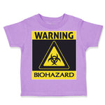 Toddler Clothes Warning Biohazard Funny Nerd Geek Toddler Shirt Cotton