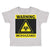 Toddler Clothes Warning Biohazard Funny Nerd Geek Toddler Shirt Cotton