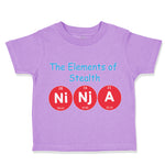 Toddler Clothes The Elements of Stealth Ni Nj A Geek Funny Nerd Geek Cotton