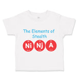 Toddler Clothes The Elements of Stealth Ni Nj A Geek Funny Nerd Geek Cotton