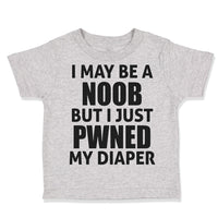 Toddler Clothes I May Be A Noob but I Just Pwned My Diaper Funny Nerd Geek