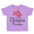 Toddler Clothes I'M More of A Dragon Person Funny Nerd Geek Toddler Shirt Cotton