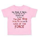 Toddler Clothes My Dad's A Nerd and 1 Day He Will Teach Me Funny Nerd Cotton