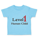 Toddler Clothes Level 1 Human Child Funny Nerd Geek Toddler Shirt Cotton