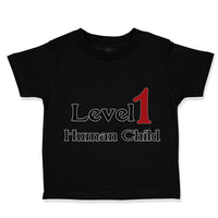 Toddler Clothes Level 1 Human Child Funny Nerd Geek Toddler Shirt Cotton