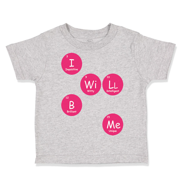 Toddler Clothes I Wi Ll B Me Funny Nerd Geek Toddler Shirt Baby Clothes Cotton