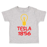 Toddler Clothes Tesla 1856 Funny Nerd Geek Toddler Shirt Baby Clothes Cotton