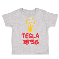 Toddler Clothes Tesla 1856 Funny Nerd Geek Toddler Shirt Baby Clothes Cotton