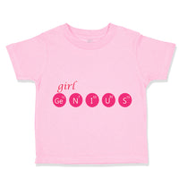 Toddler Clothes Girl Ge N I U S Funny Nerd Geek Toddler Shirt Cotton