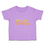 Toddler Clothes Little Princess with Gold Crown Toddler Shirt Cotton