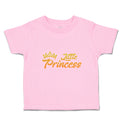 Toddler Clothes Little Princess with Gold Crown Toddler Shirt Cotton