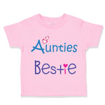 Toddler Girl Clothes Aunties Bestie Heart Aunt Toddler Shirt Baby Clothes Cotton