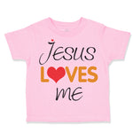Toddler Clothes Jesus Loves Me Christian Jesus God Toddler Shirt Cotton