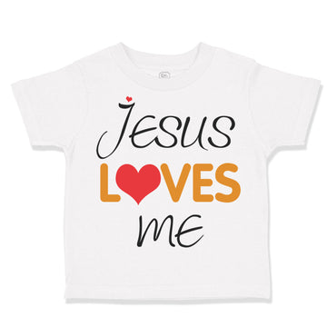 Toddler Clothes Jesus Loves Me Christian Jesus God Toddler Shirt Cotton