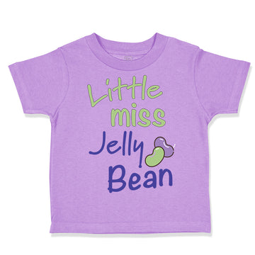 Toddler Girl Clothes Little Miss Jelly Bean Funny Humor Toddler Shirt Cotton