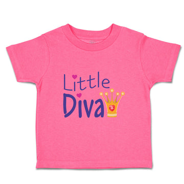 Toddler Girl Clothes Little Diva Crown Girly Others Toddler Shirt Cotton