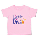 Toddler Girl Clothes Little Diva Crown Girly Others Toddler Shirt Cotton