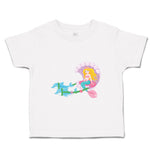 Toddler Girl Clothes Mermaid in Seashell Pink with Dolphins Girly Others Cotton