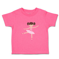 Toddler Girl Clothes Ballerina Dance 1 Leg Brown Girly Ballerina Toddler Shirt