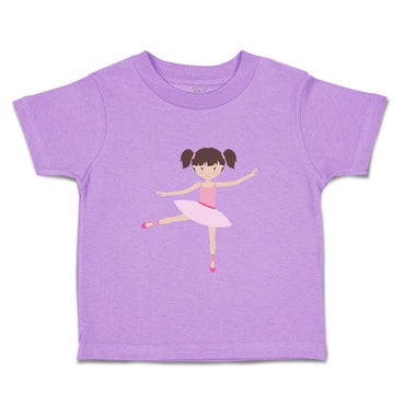 Toddler Girl Clothes Ballerina Dance 1 Leg Brown Girly Ballerina Toddler Shirt