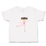 Toddler Girl Clothes Ballerina Dance 1 Leg Brown Girly Ballerina Toddler Shirt