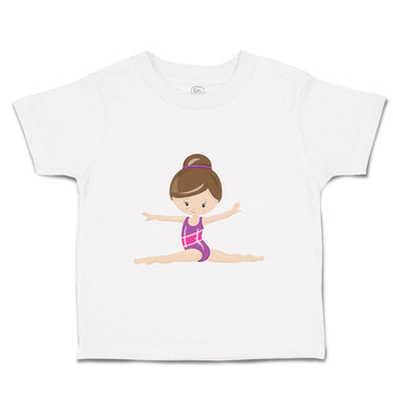 Toddler Girl Clothes Gymnastic Purple Suit Brown Sports Gymnastics Toddler Shirt