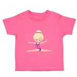 Toddler Girl Clothes Gymnastic Purple Suit Blonde Sports Gymnastics Cotton